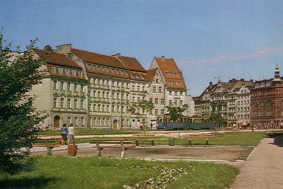 Postcard: Wrocław on Ulica Kazimierza Wielkiego (1970)