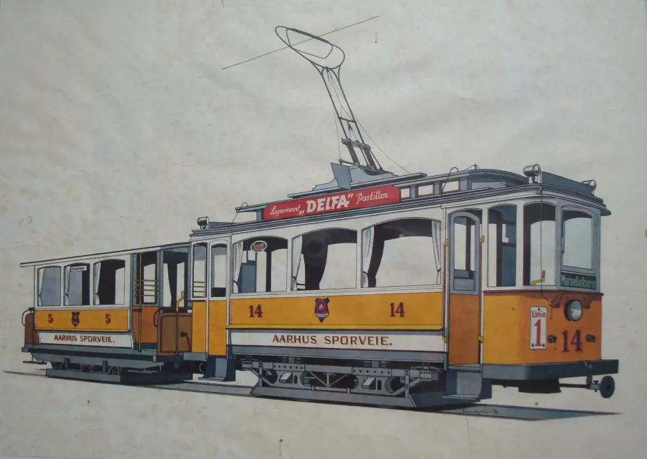 Poster: Aarhus railcar 14 (1970)