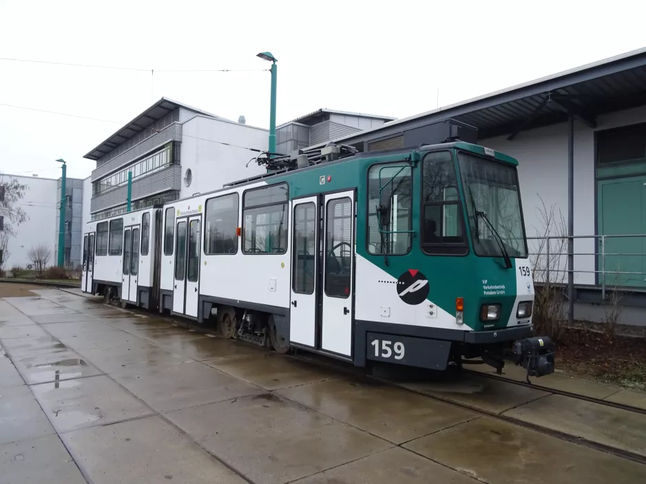 Potsdam articulated tram 159 at the depot Fritz-Zubeil-Straße (2018)