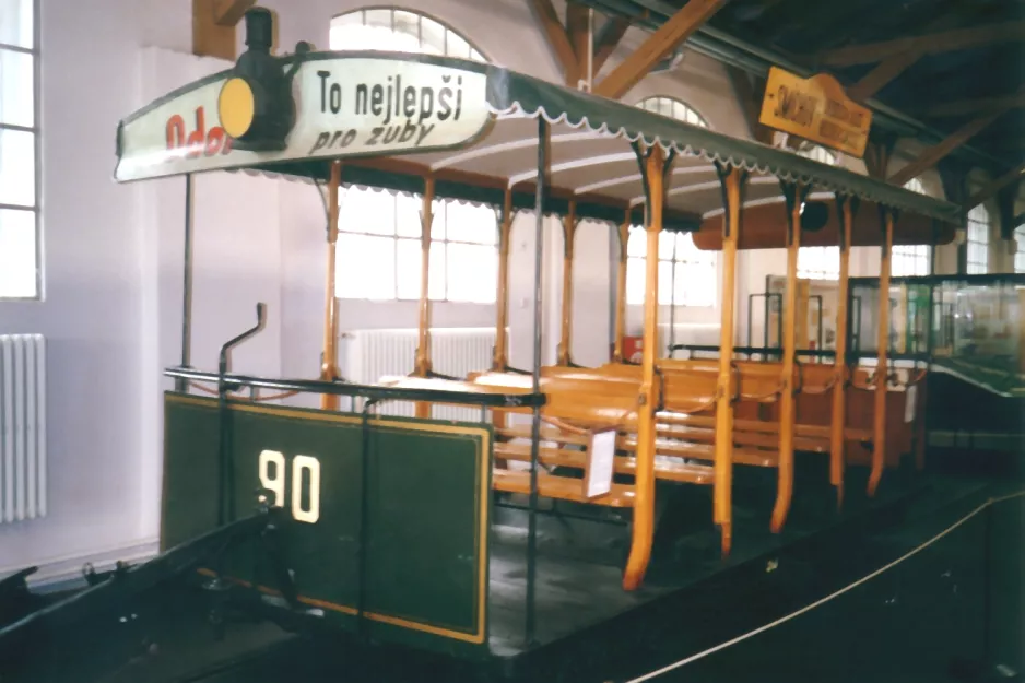 Prague horse tram 90 in Muzeum Městské Hromadné Dopravy (2001)