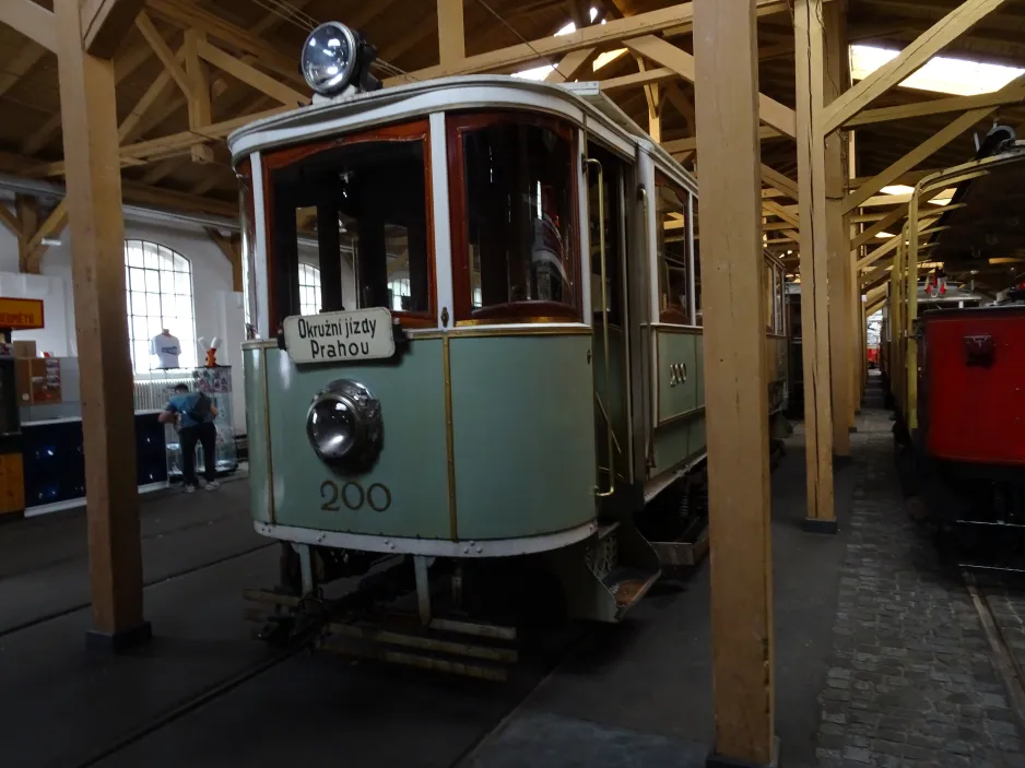 Prague railcar 200 in Muzeum Městské Hromadné Dopravy (2024)