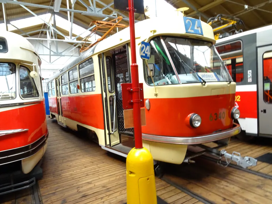 Prague railcar 6340 in Muzeum Městské Hromadné Dopravy (2024)