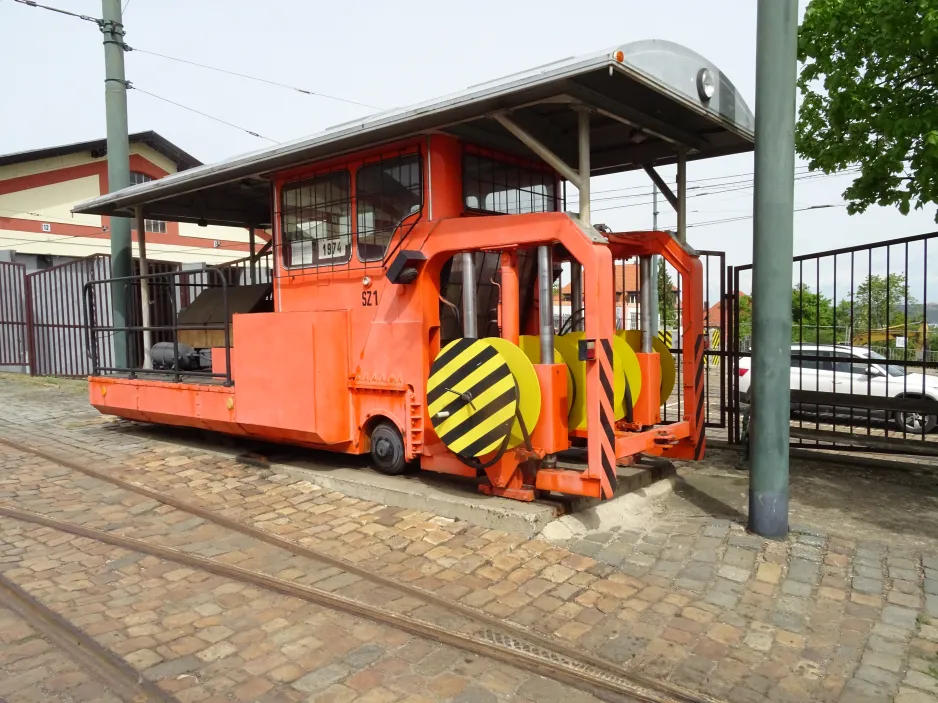 Prague track repair machine SZ 1 on Muzeum Městské Hromadné Dopravy (2024)