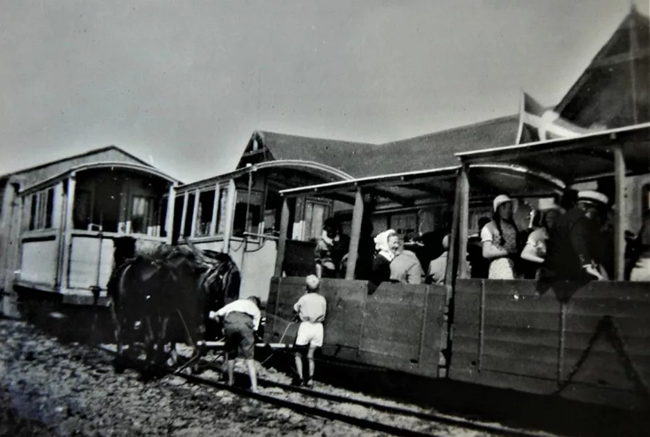 Rømø horse tram line  at Lakolk (1935)