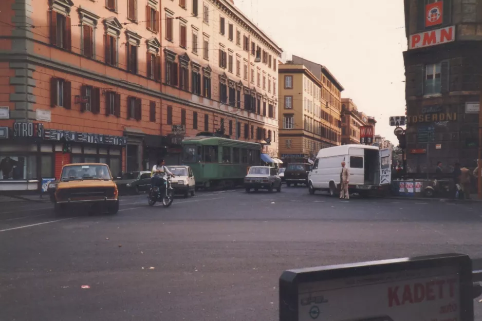 Rome tram line 3 on Via Ottaviano (1985)
