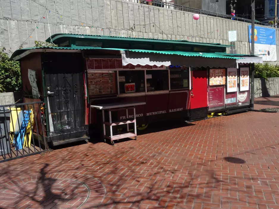 San Francisco cable car at Powell Street Station (2023)