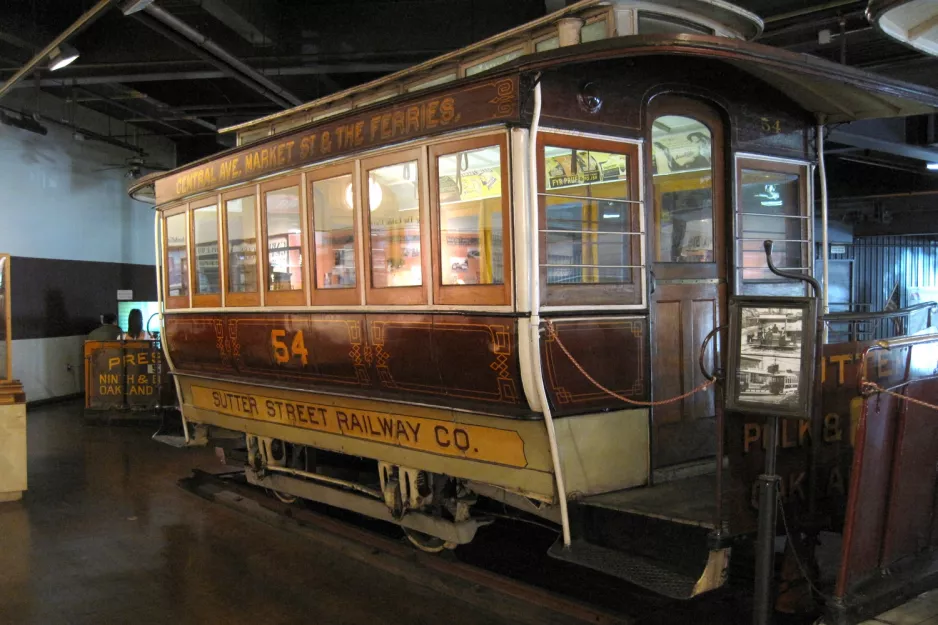 San Francisco horse tram 54 in Cable Car Museum (2010)