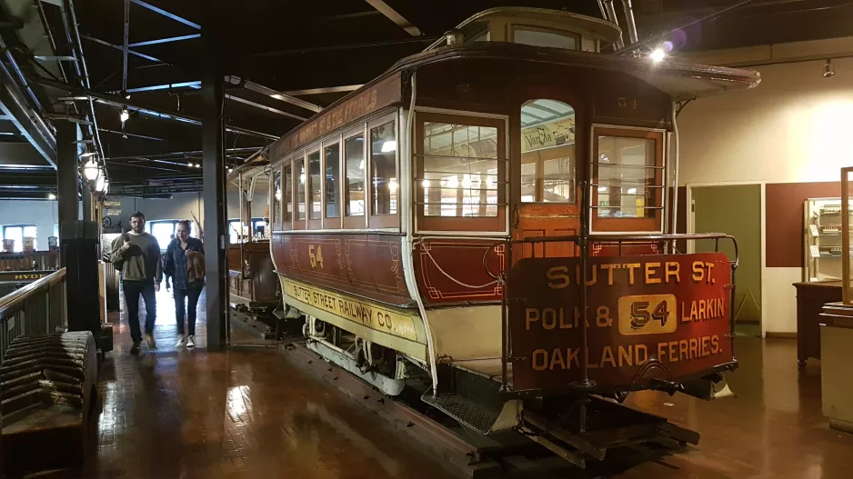 San Francisco horse tram 54 in Cable Car Museum (2019)