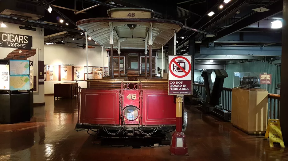 San Francisco open cable car 46 in Cable Car Museum (2021)