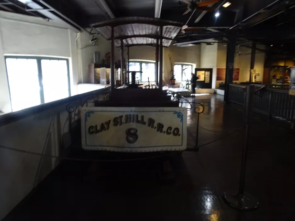 San Francisco open cable car 8 on Cable Car Museum (2023)