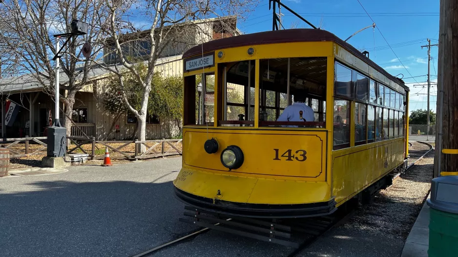 San Jose History Park Line with railcar 143 (2022)