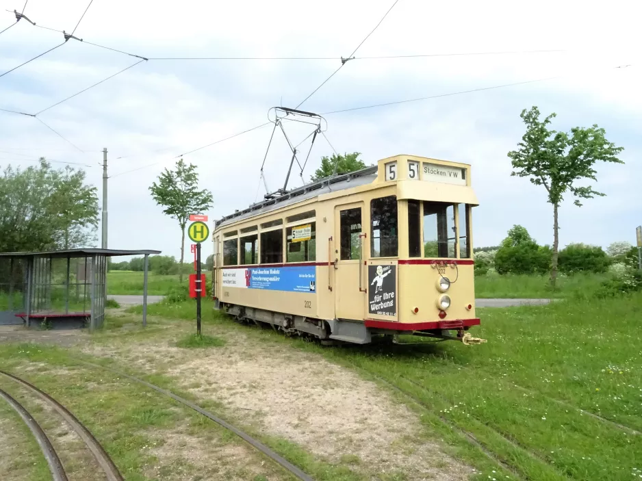 Schönberger Strand railcar 202 at Nawimenta (2017)