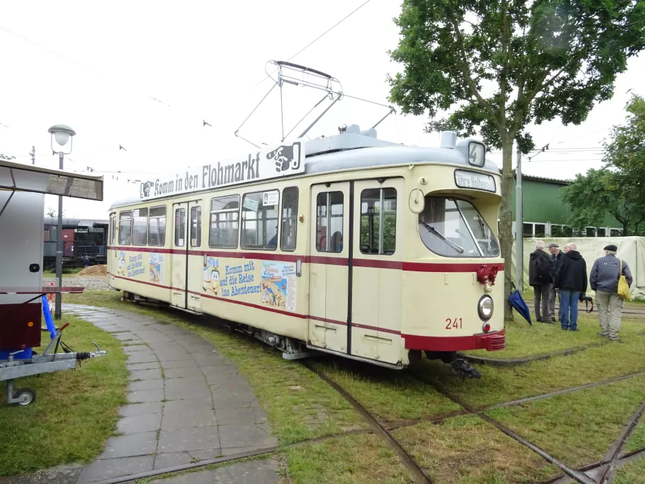 Schönberger Strand railcar 241 in front of Museumsbahnen (2019)