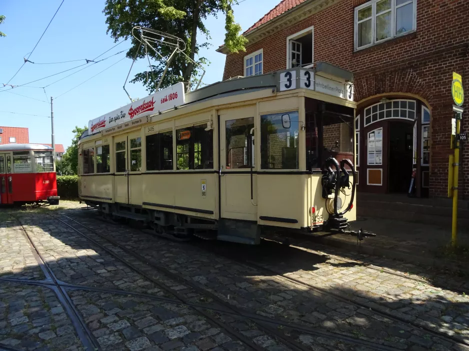 Schönberger Strand railcar 3495 in front of Museumsbahnhof (2023)