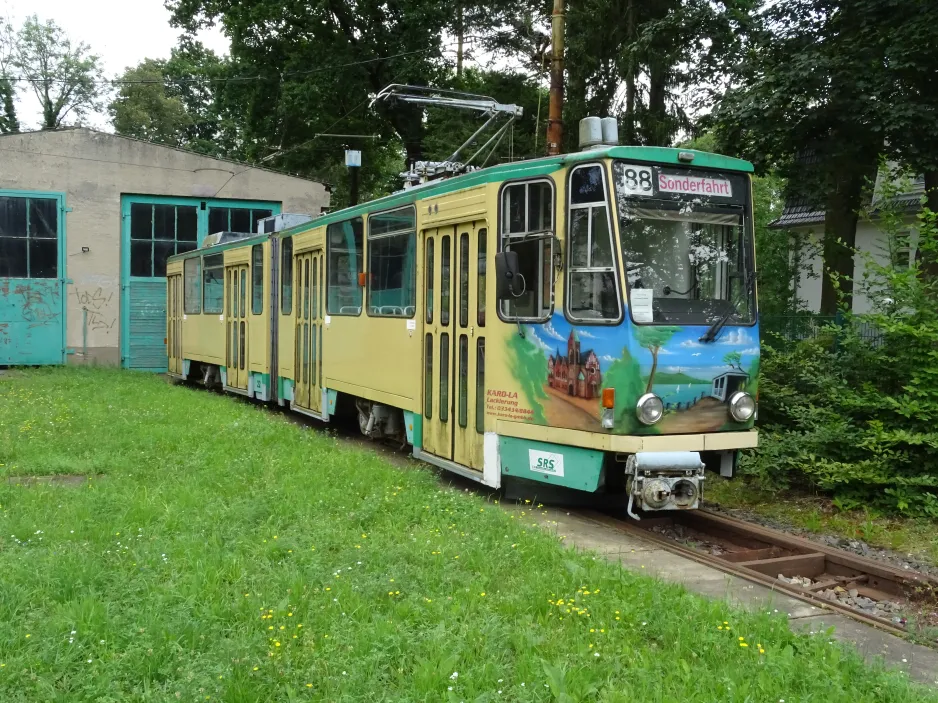 Schöneiche articulated tram 22 by Rahnsdörfer Str. (2024)