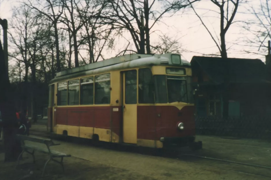 Schöneiche tram line 88 with railcar 82 at S-Bahnhof Friedrichshagen (1986)