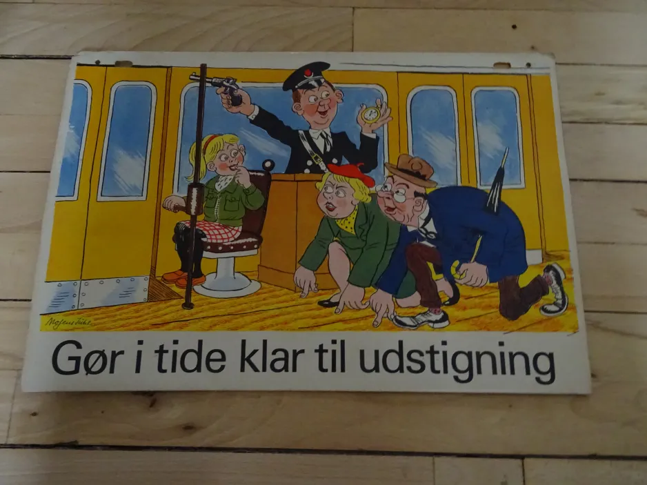 Sign: Gør i tide klar til udstigning (1950-1959)