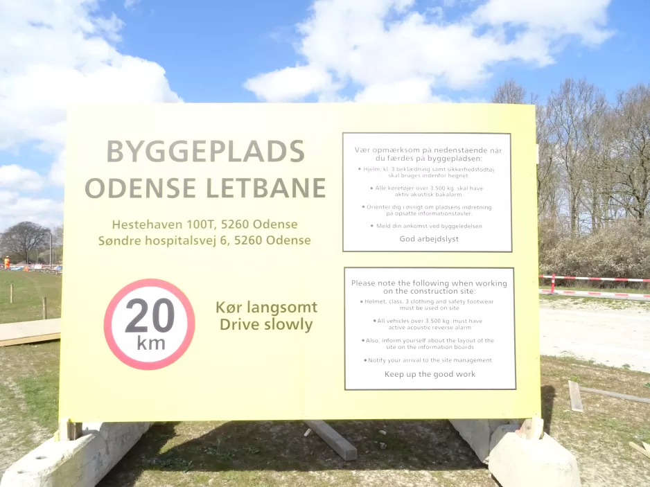 Sign: Odense at the depot Kontrol centret (2019)