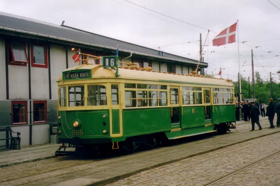 Skjoldenæsholm 1435 mm with railcar 965 at The tram museum (2006)