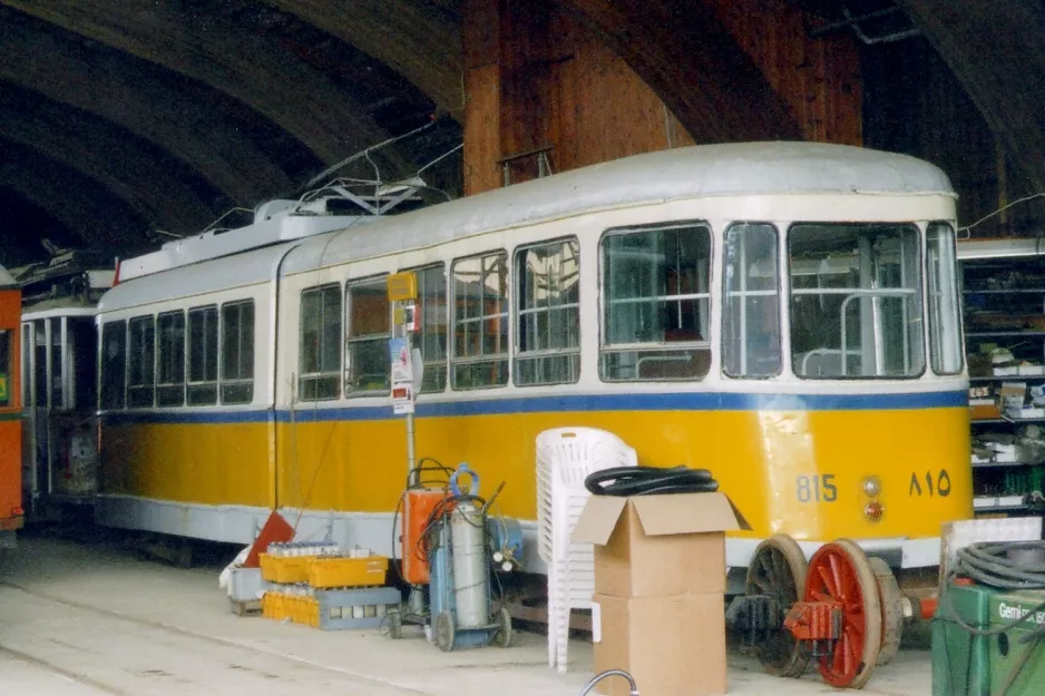 Skjoldenæsholm articulated tram 815 inside Remise 1 (2005)