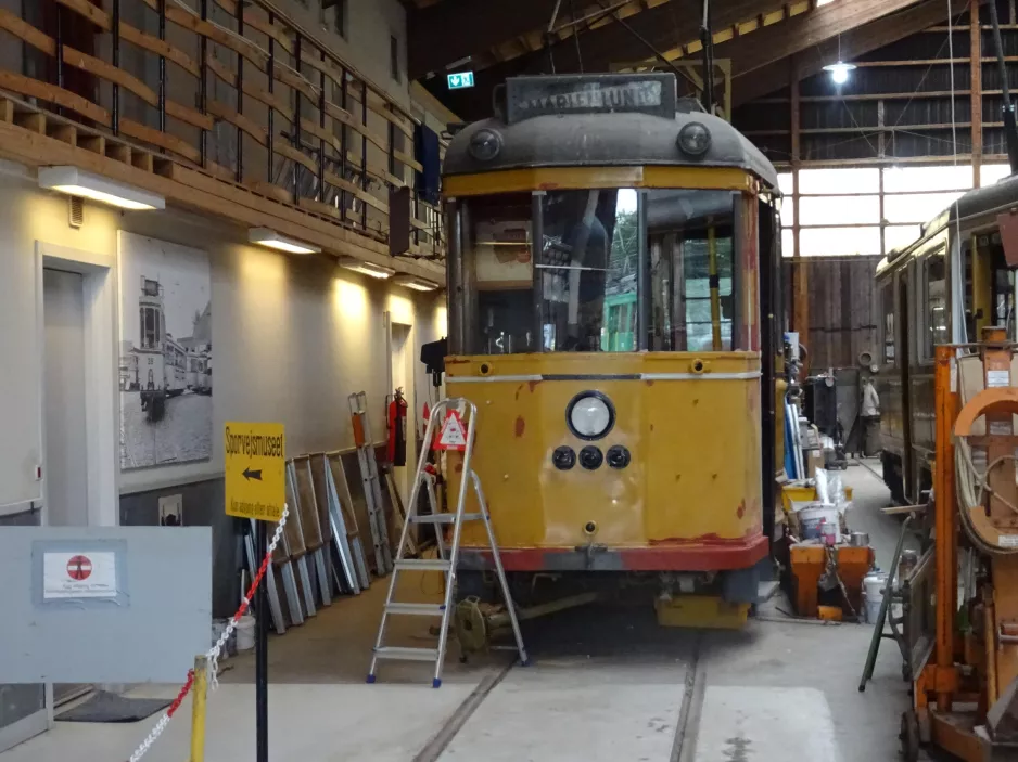 Skjoldenæsholm railcar 1 on The tram museum (2023)