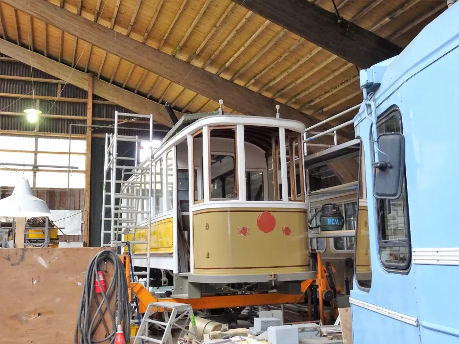 Skjoldenæsholm railcar 261 on The tram museum (2017)