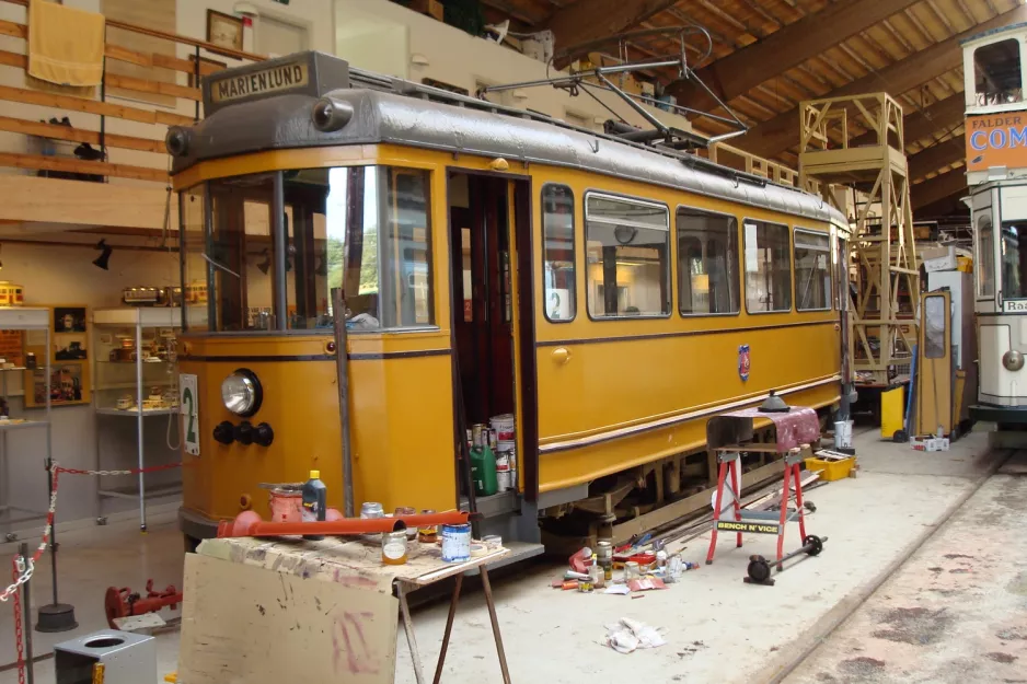 Skjoldenæsholm railcar 3 on The tram museum (2009)