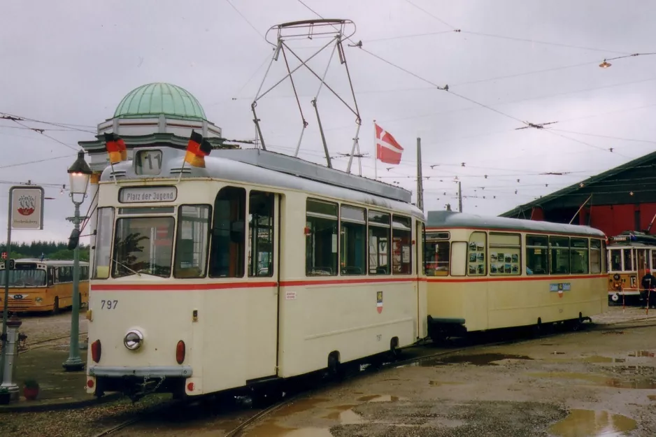 Skjoldenæsholm railcar 797 in front of The tram museum (2006)