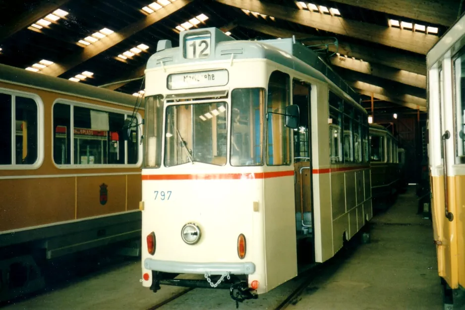 Skjoldenæsholm railcar 797 inside Remise 1 (1995)