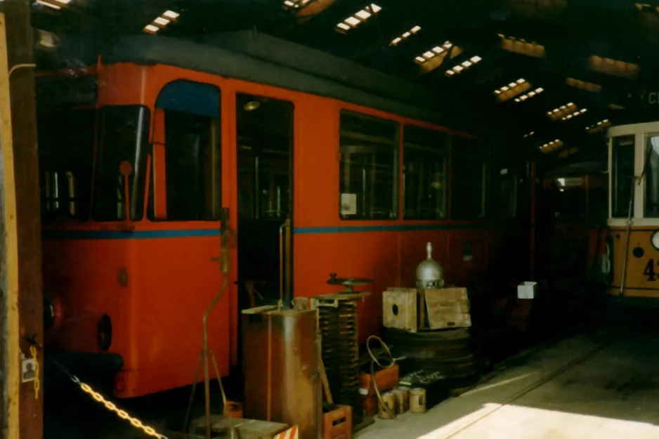 Skjoldenæsholm service vehicle 797 inside Remise 1 (1993)