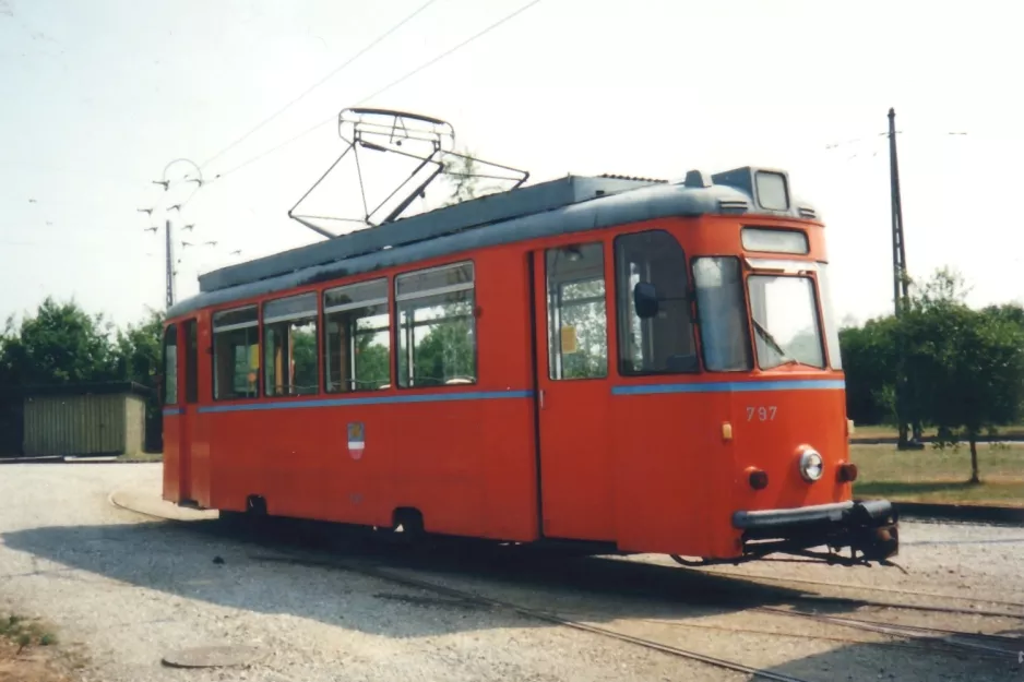 Skjoldenæsholm service vehicle 797 on the entrance square The tram museum (1994)