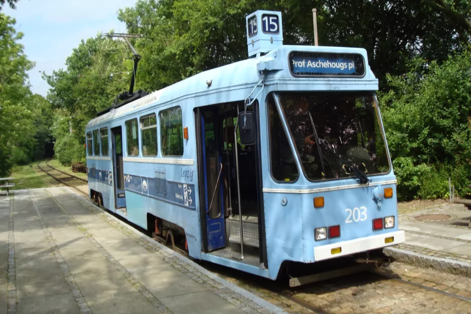 Skjoldenæsholm standard gauge with railcar 203 "Leipzig" at Flemmingsminde (2012)