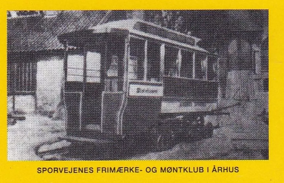 Stamp: Aarhus horse tram 5 in Scandia's gård (1985)