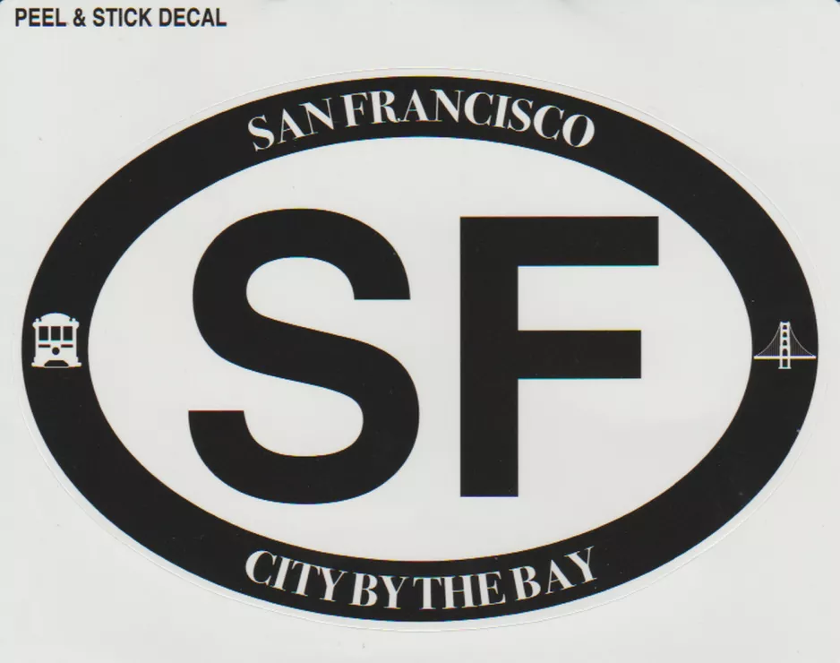 Sticker: Peel & Stick Decal San Francisco
 (2013)