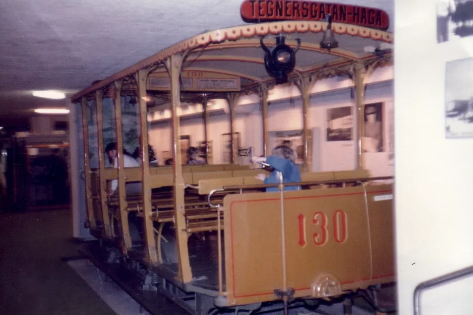 Stockholm horse tram 130 in T-station Odenplan (1984)