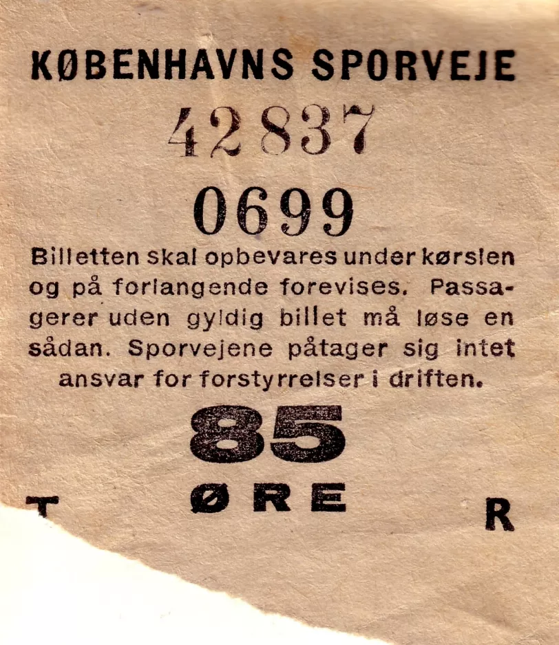 Straight ticket: Billetten skal opbevares under kørslen og på forlangende forevises
 (1964)