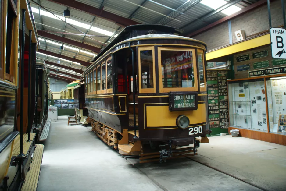 Sydney railcar 290 in Tramway Museum (2015)