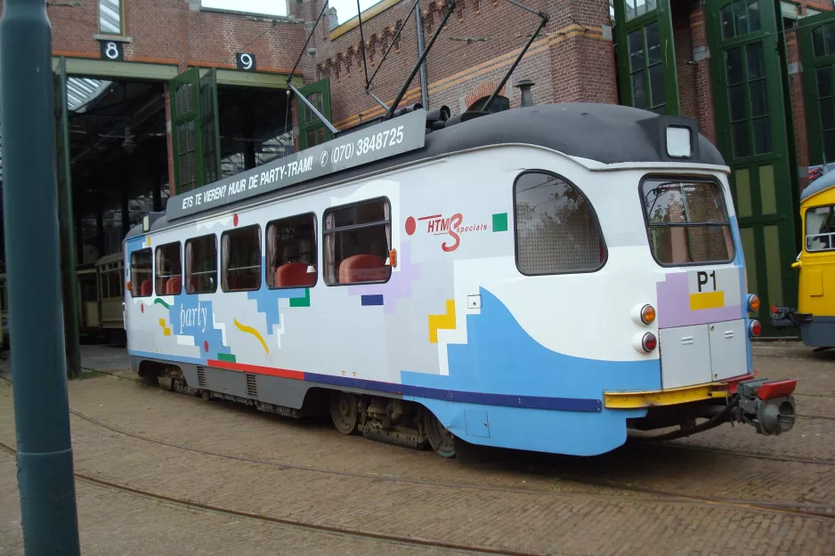 The Hague railcar P1, the back Openbaar Vervoer Museum (2014)