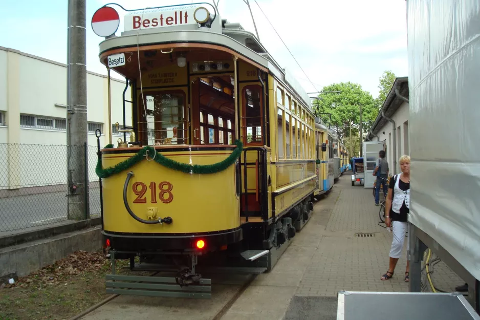 Woltersdorf museum tram 218 at Woltersdorfer Straßenbahn (2013)