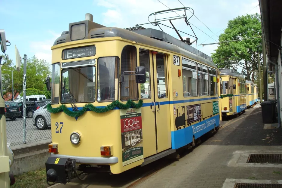 Woltersdorf railcar 27 at Woltersdorfer Straßenbahn (2013)