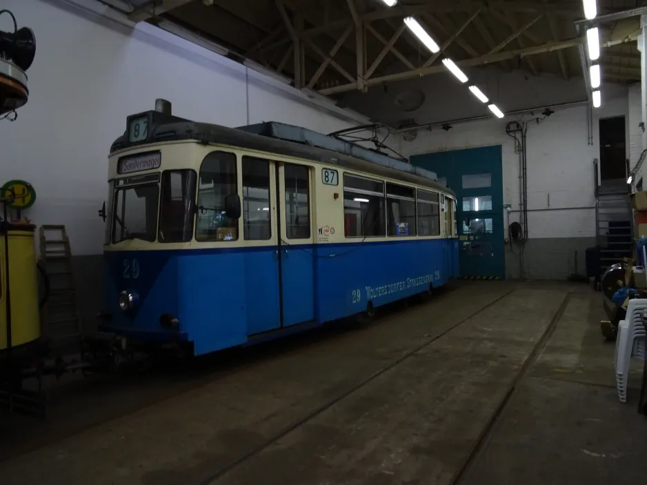 Woltersdorf railcar 29 inside Woltersdorfer Straßenbahn (2024)