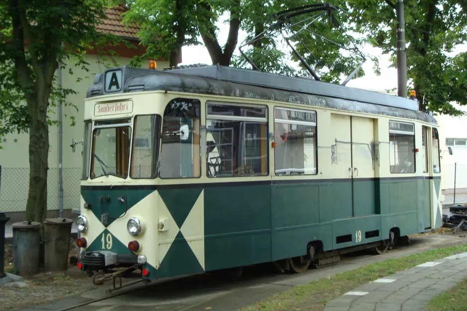 Woltersdorf service vehicle 19 at the depot Woltersdorfer Straßenbahn (2008)