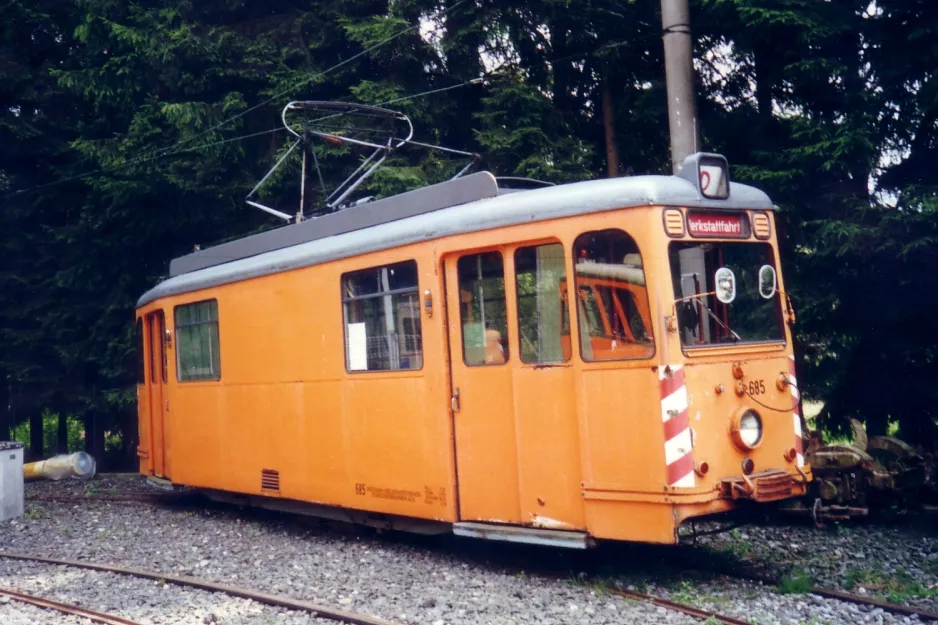 Wuppertal service vehicle 685 on the entrance square Bergischen Museumsbahnen (2002)