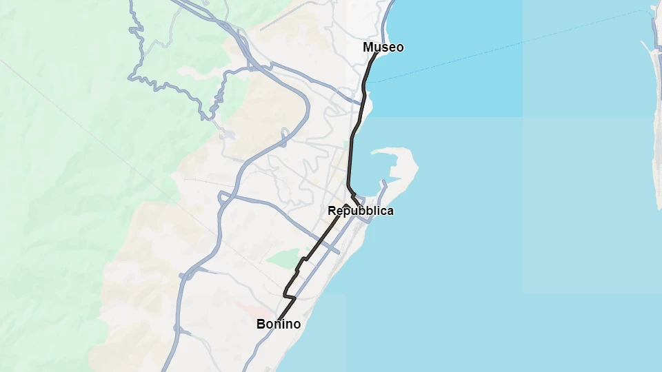Azienda Trasporti Messina (ATM) route map