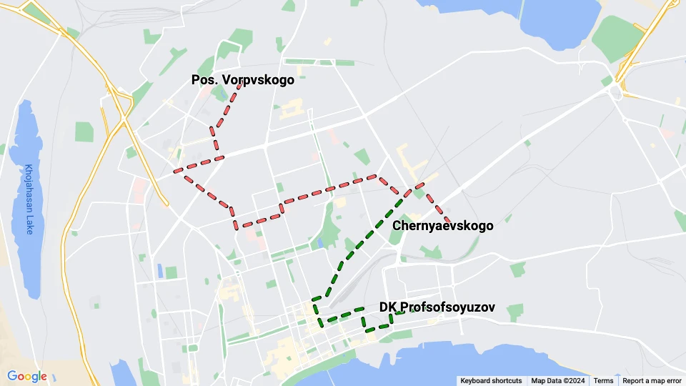 Baku route map