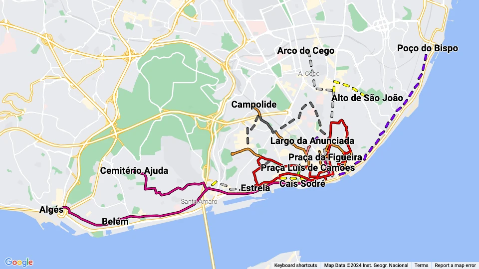Carris route map