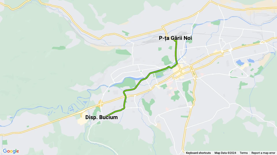 Compania de Transport Public Cluj-Napoca (CTP) route map
