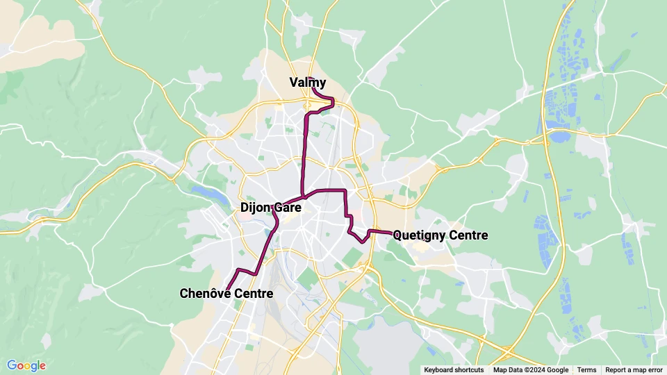 Divia route map
