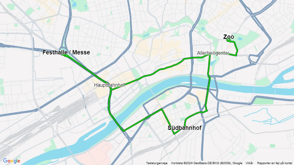 Ebbelwei-Expreß route map