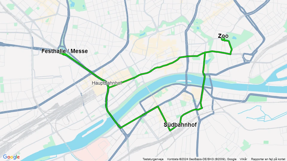 Frankfurt am Main Ebbelwei-Expreß: Zoo - Südbahnhof route map